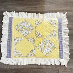 Quilted Pillow Sham Replacement Gabriella Taylor Floral Shabby Chic Farmhouse